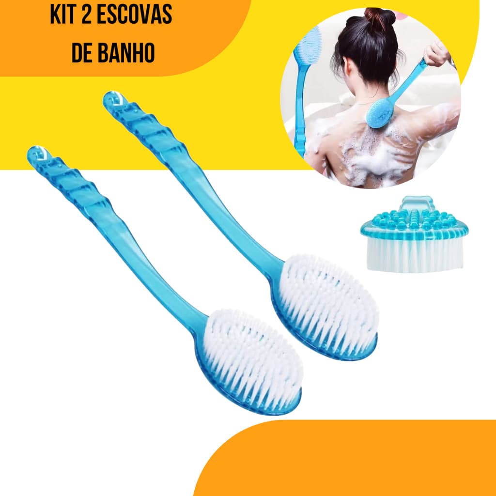 Escova de Banho para as Costas Cabo Longo Massageadora