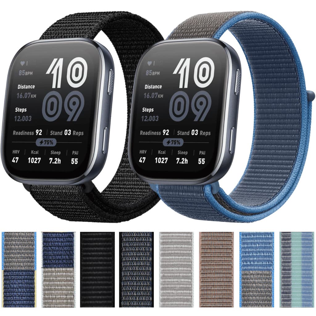 Pulseira Para Amazfit Bip 6 A2435 Pulseira Nylon Para Amazfit Bip 6 A2435 Pulseira Náilon Para Bip 6
