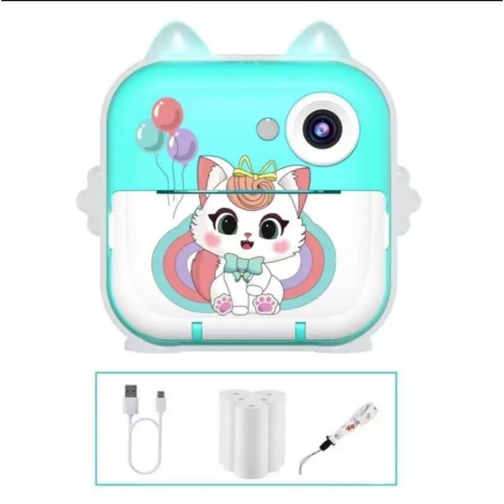 Câmera Impressão Instantânea Crianças Vídeo Fotografia Digital Toy Mini Impressora Térmica Boy GirlsLION SHOP