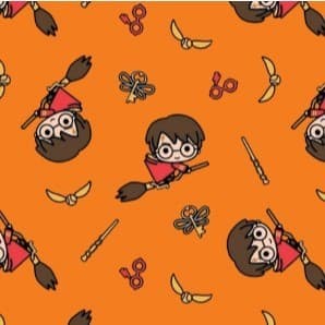 Tecido TRICOLINE MISTA Estampa Digital - Harry Potter