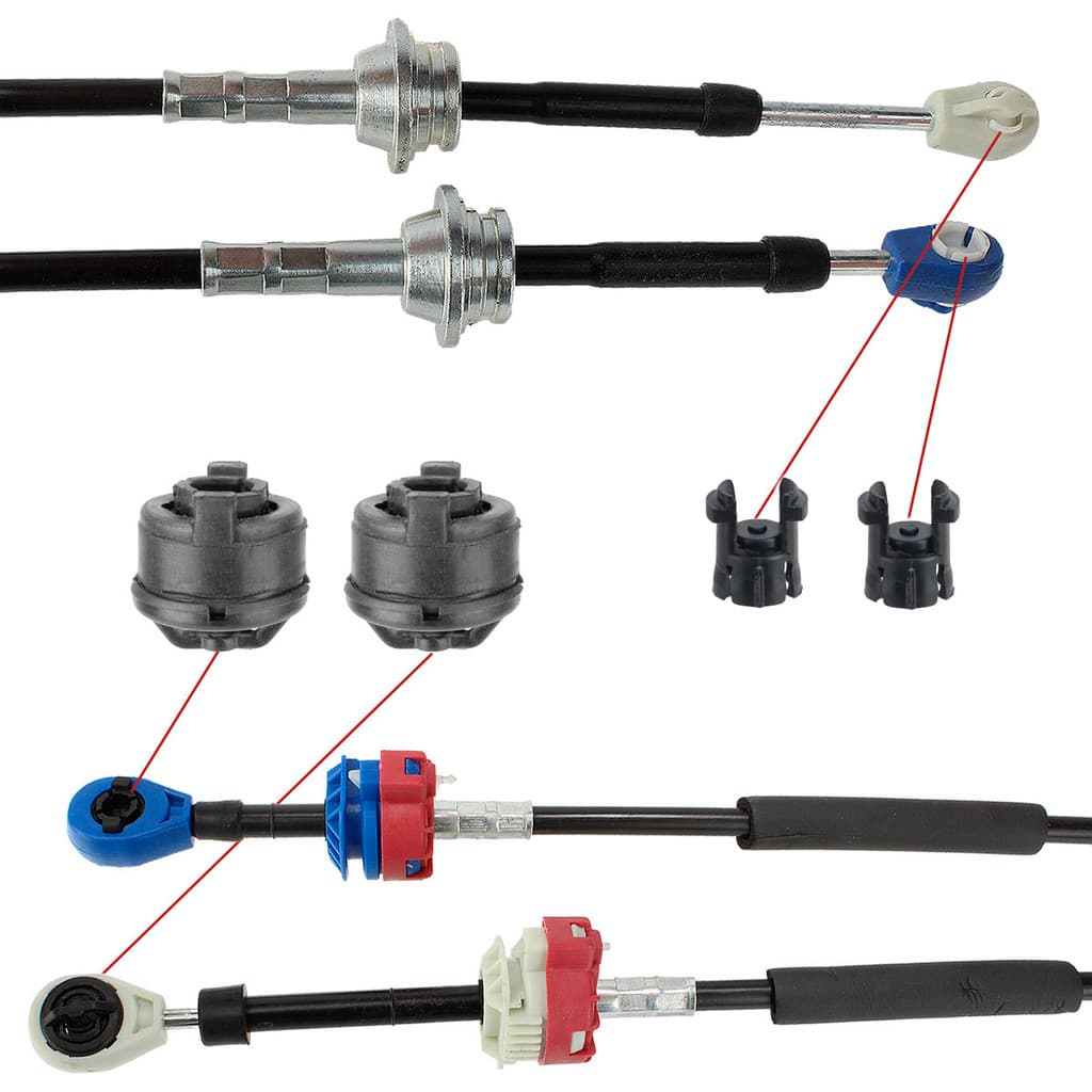 Kit 4 Bucha Reparo Cabo Seletor De Marcha Alavanca Câmbio Citroen C3 1.4 1.6 2002/...