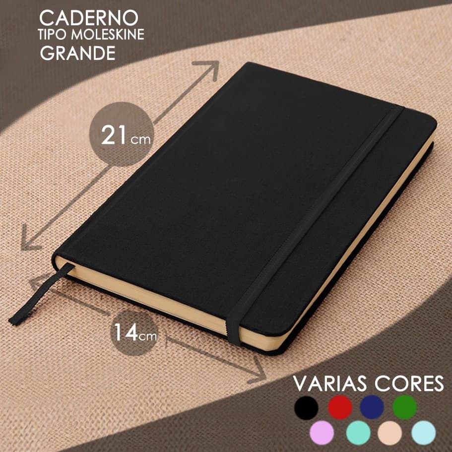 Caderno Sketchbook ou de anotações  GRANDE 21x14cm -  A5 caderneta de desenho ou de notas