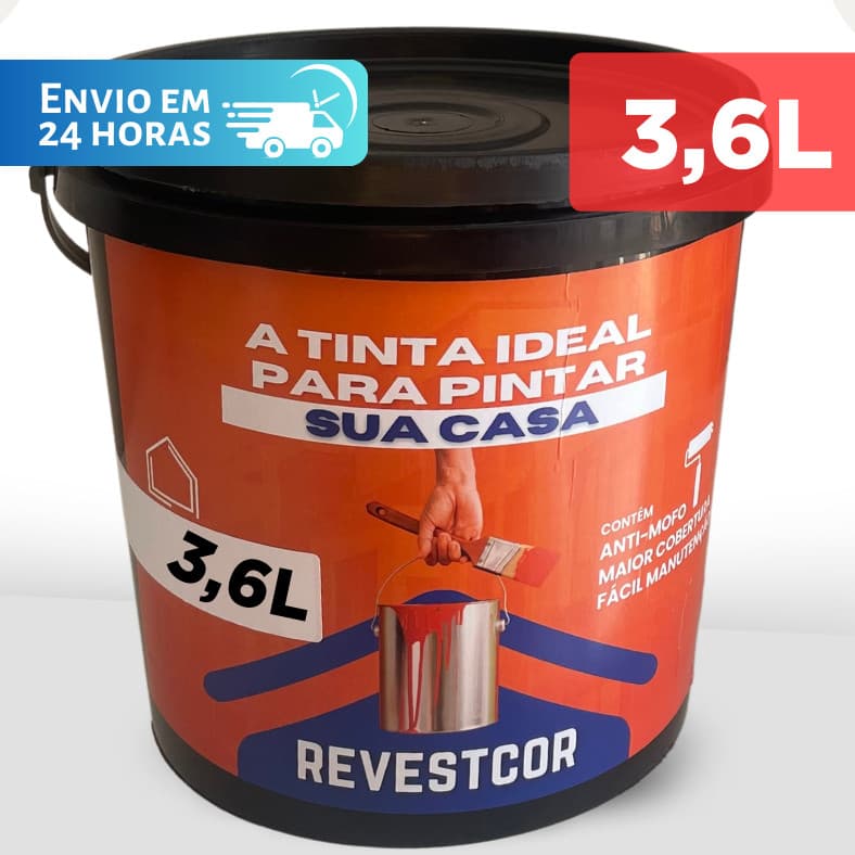Tinta Parede Acrílica 3,6L Fosca Antimofo Interior Cores