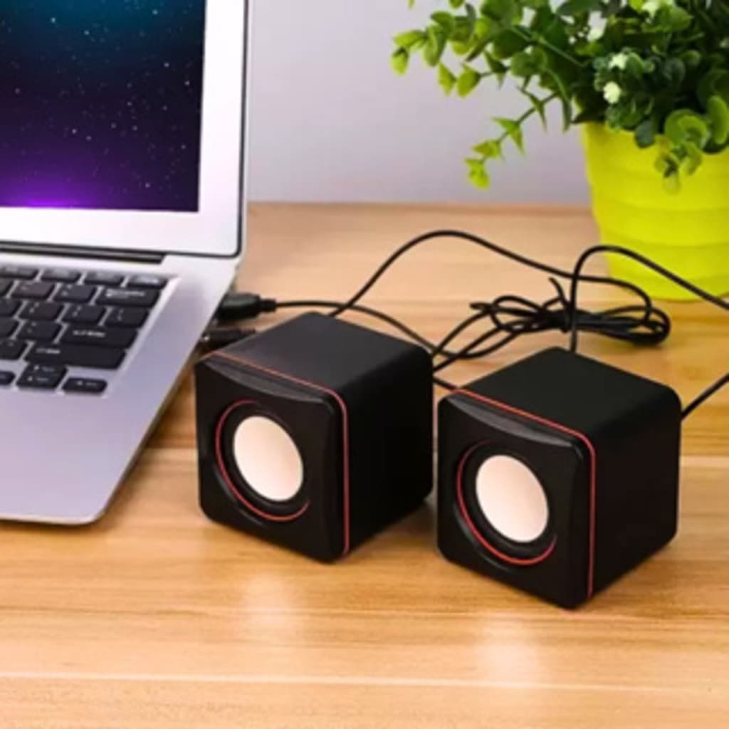 Caixa De Som Multimedia Speaker Com Entrada P2 e USB.