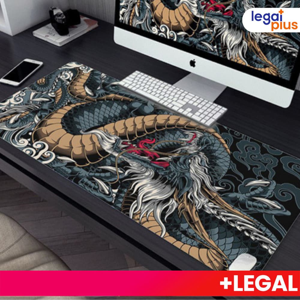 Mousepad Antiderrapante Costurado Estilo Popular 65x32cm/70x35cm/90x40cm para Computador Gamer