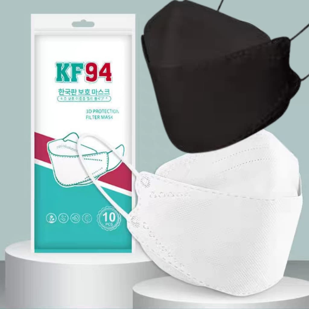 Máscara KF94 Descartavel Kit 150  Proteção 4 Camadas Saúde Respiratória Reutilizável Moda Clinic