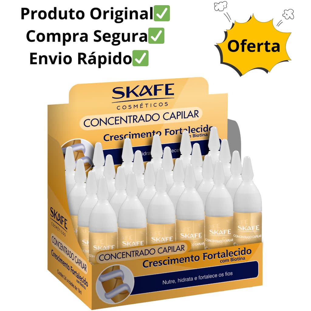 Concentrado Capilar Crescimento Fortalecido 10ml