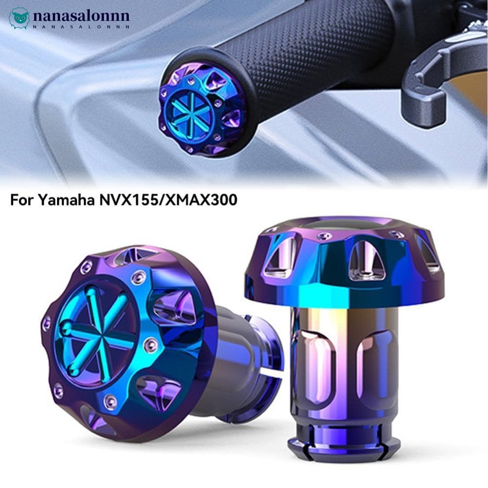 NSN 2 Unidades De Guidão De Motocicleta , Extremidades De Barra , Plugue , Controles Deslizantes , Queima De Titânio Par