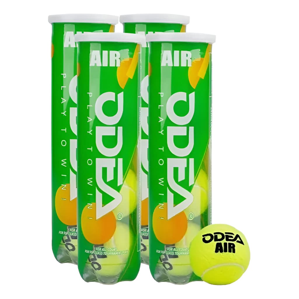 Bolas De Tênis Odea Air - 4 Tubos Com 4 Bolas Cada(Amarelo)