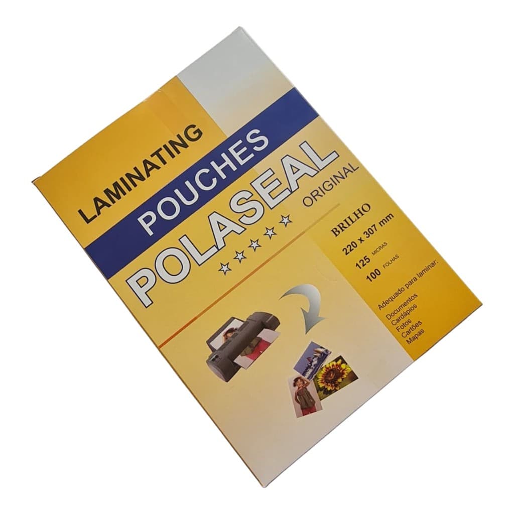 Polaseal Plástico Para Plastificação A4 220x307x0,05mm 10un