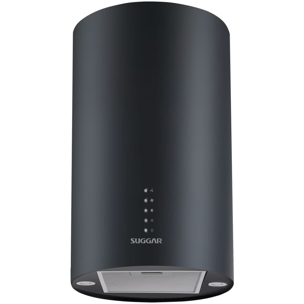 Coifa Ilha Quartzo Redonda 35Cm Preta TP3521PT Suggar 127V