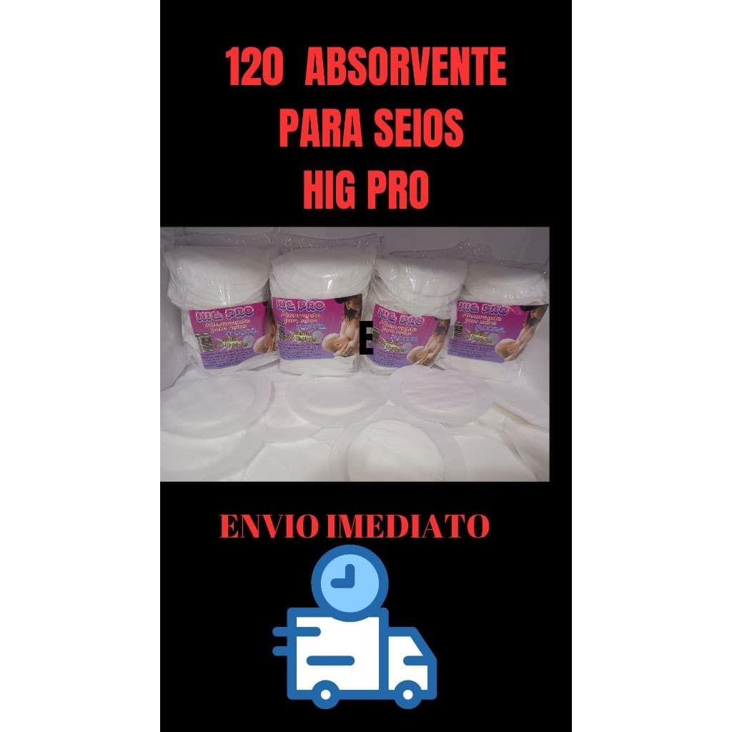 KIT  120  ABSORVENTE DE SEIOS HIGPRO