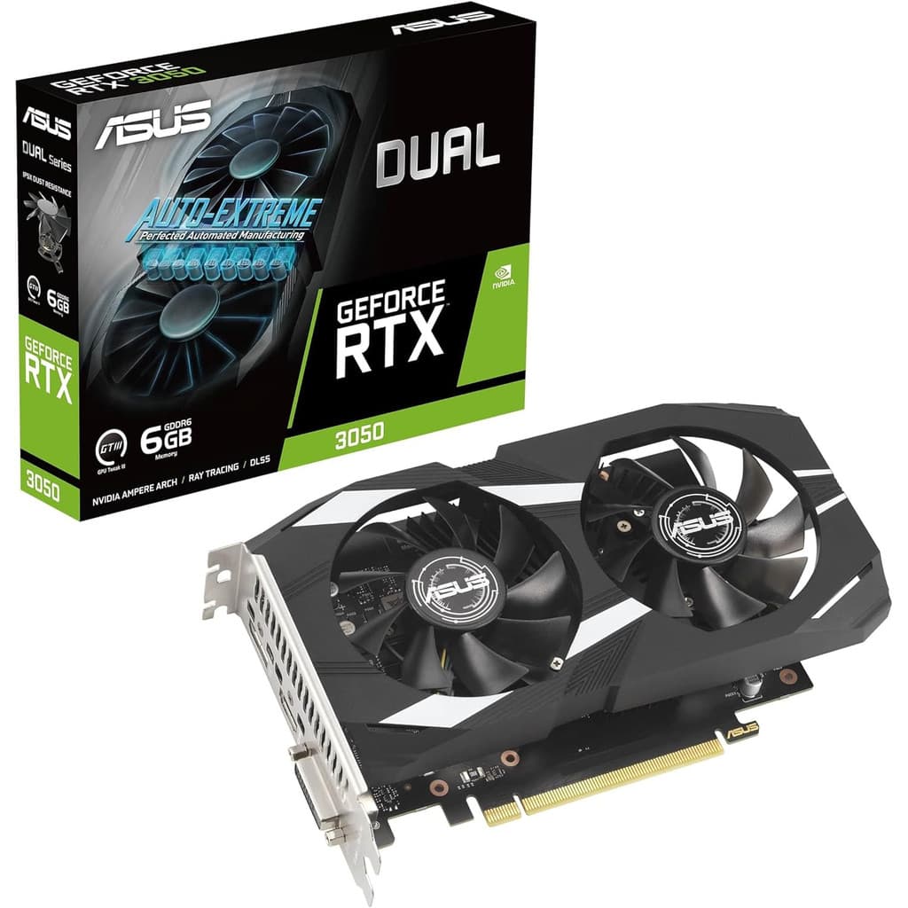 Vga Asus Nv Dual Rtx3050 6Gb/96Bits/Gddr6