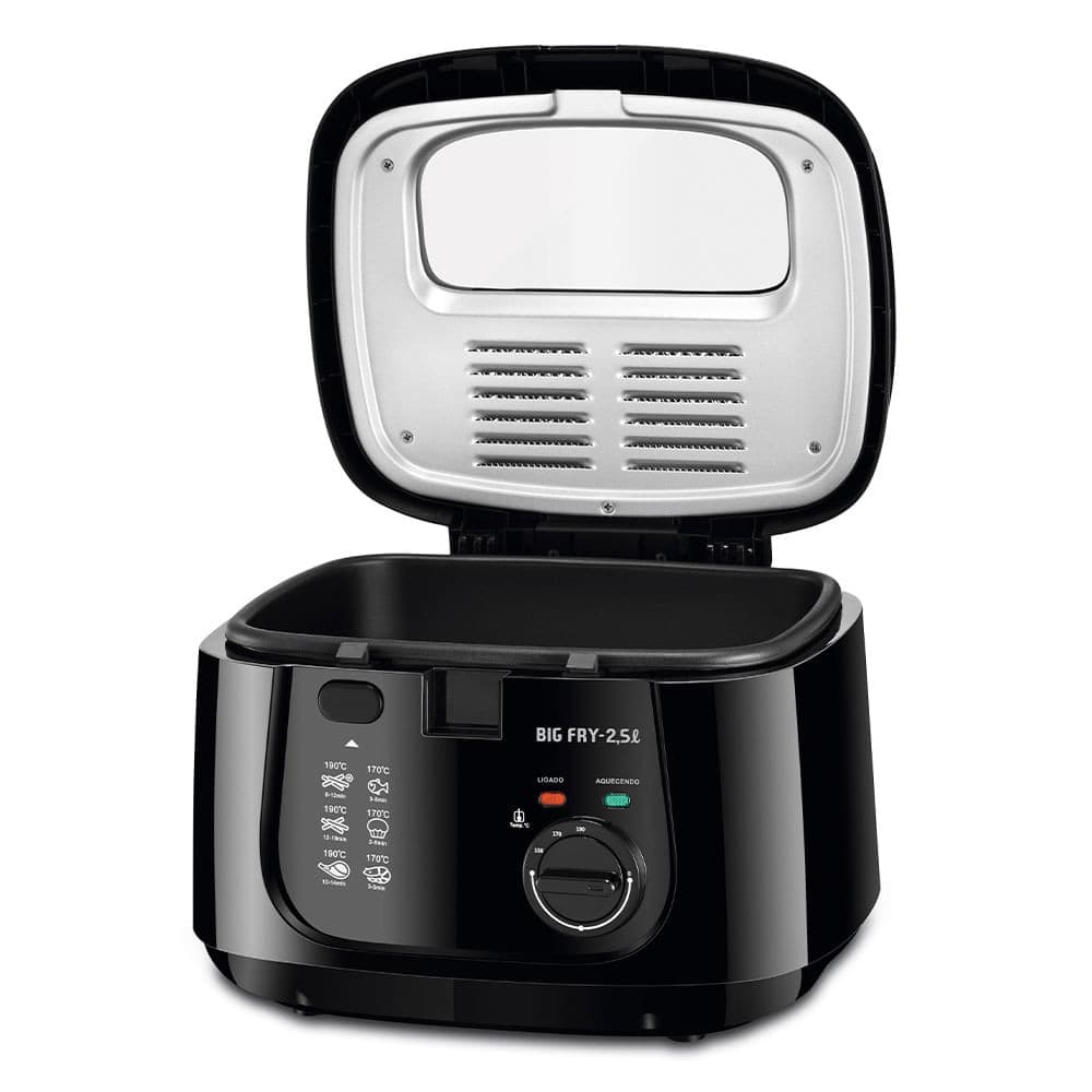 Fritadeira Elétrica Big Fry 25L Mondial Preto 1500W FT-07