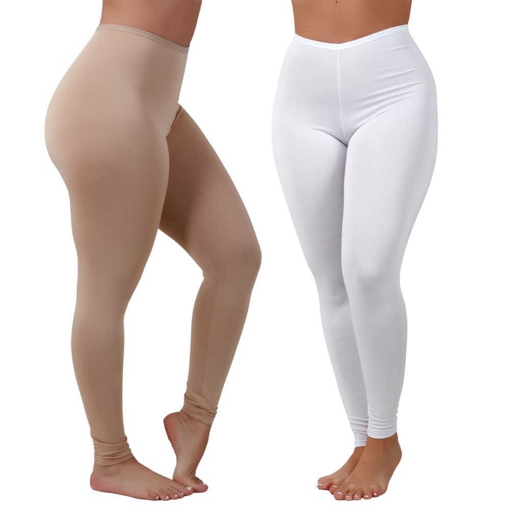 Kit 2 Calça Segunda Pele Anágua Anti Atrito Usar Por Baixo Evita Transparência Modeladora Conforto