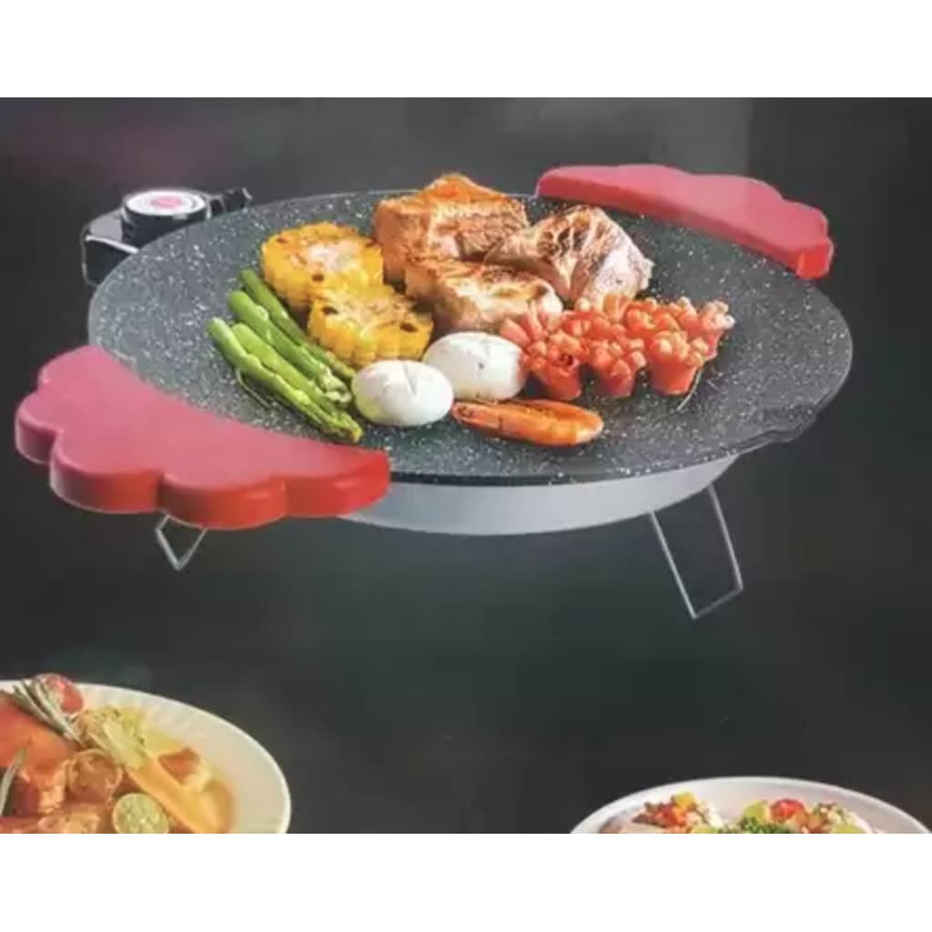 Chapa Eletrica Grill Multifuncional Tipo Disco Arado Elétrico 28cm - 110v ou 220v