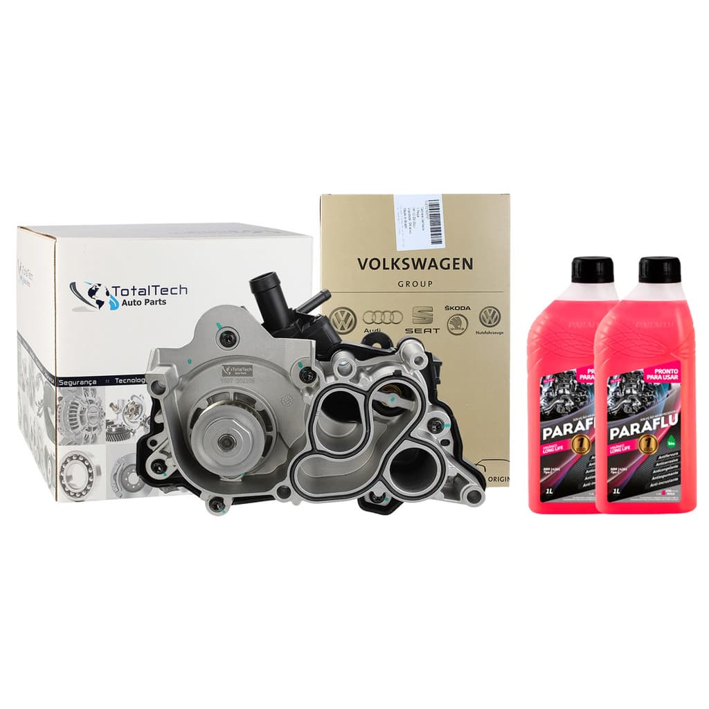Bomba Dágua + Correia e Aditivo Paraflu Vw Up Gol Fox Virtus Polo - 04E121600