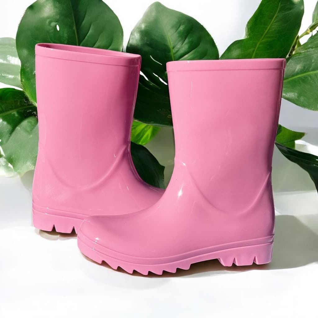 Galocha infantil Botinha de Chuva Cano Longo Meninos e Meninas Kids Moderno