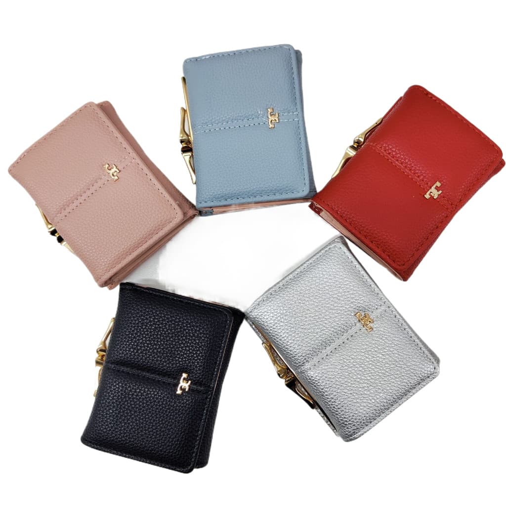 Porta Cartões Notas, Moedas e CNH Carteira Feminina 4 em 1 em Couro Sintético