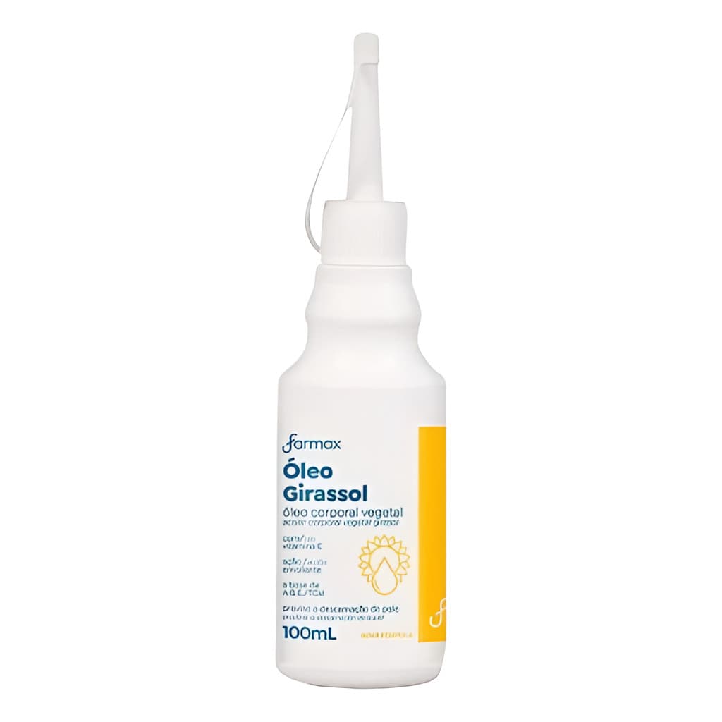 Óleo De Girassol Corporal Vegetal Com Vitamina E Farmax