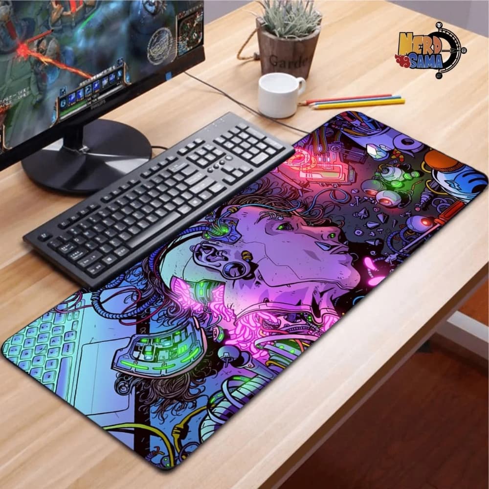 Mouse Pad Gamer Estampado Grande Base Antiderrapante Mesa Escritório Pc Notebook Colorido Decorado