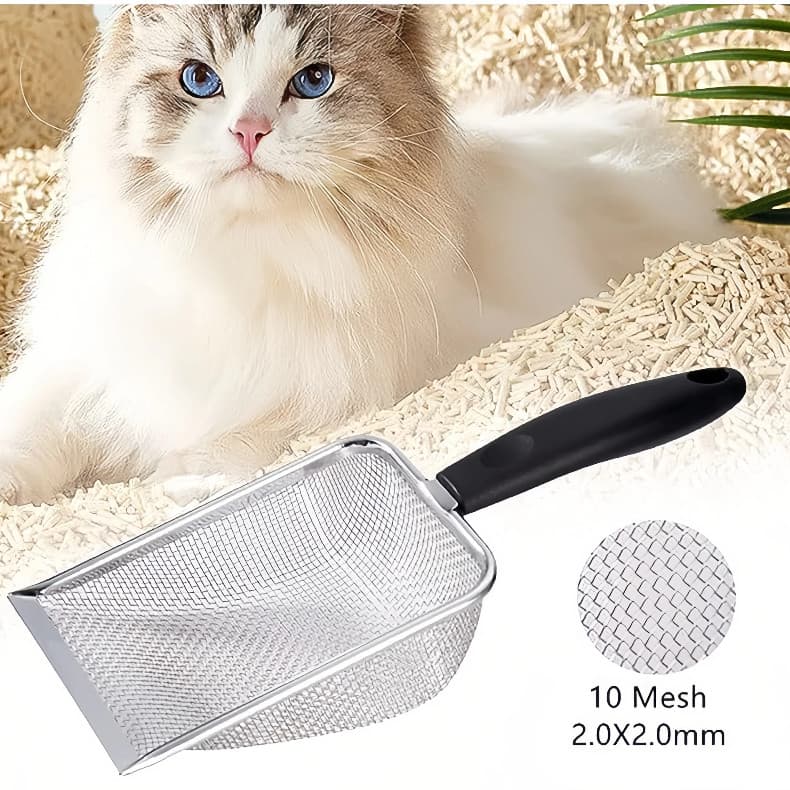 Ferramentas De Limpeza Para Animais De Estimação Pá De Aço Inoxidável Rede Areia Répteis Lagarto