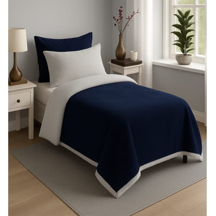 Coberdrom Solteiro Sherpa Lã de carneiro