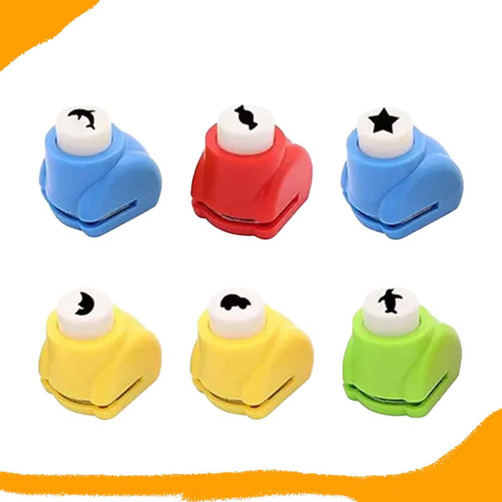 6 pacotes de perfurador de papel para scrapbook para decoração de envelopes para diários