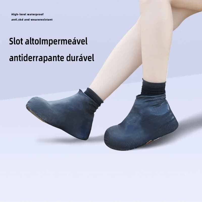 Protetor De Sapato Impermeável De Silicone Capa de Chuva Para Tênis Colorido e Unisex Joven e Adulto