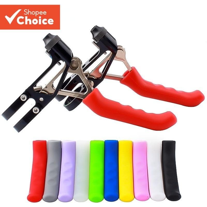 1 Par De Capas De Aperto Freio Bicicleta Protetores Alavanca Silicone Antiderrapantes ATACADAO-BAZAR