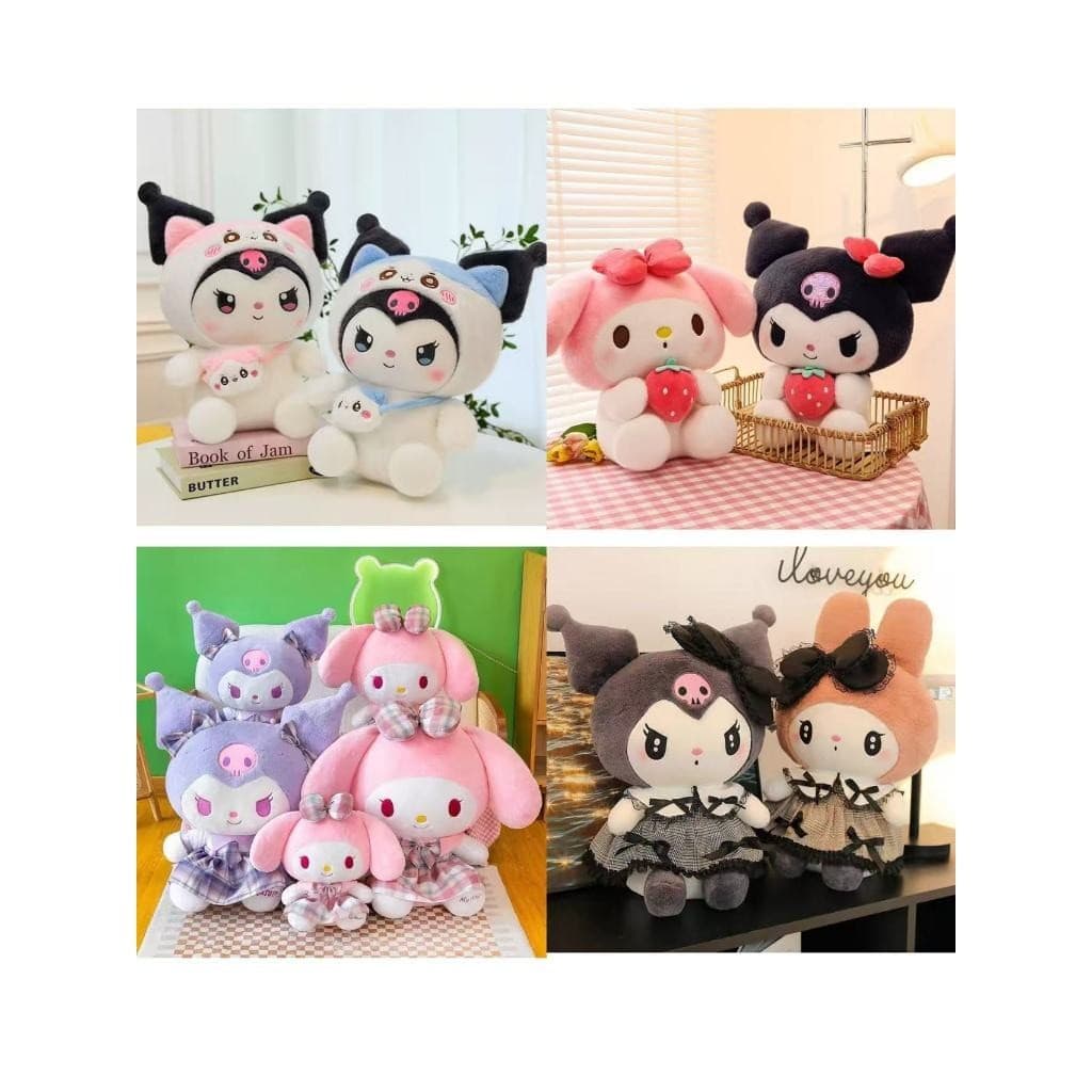 Pelúcia Kawaii Sanrio 50cm – Kuromi ou My Melody Grande e Fofa | Presente Perfeito