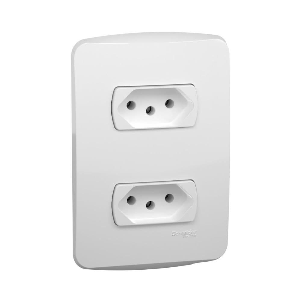 Conjunto 2 Tomadas 2p+t 10a 250v - Miluz - S3b60440 - Schneider Electric