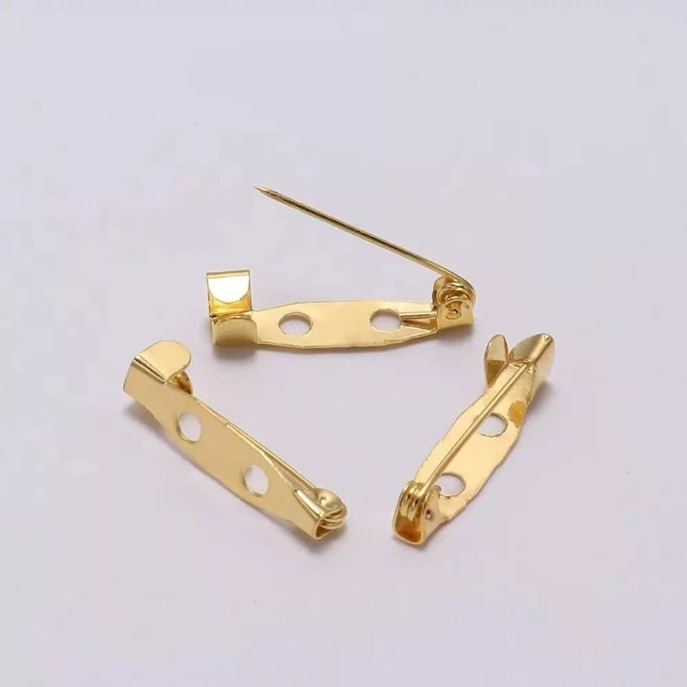 Base Para Broche - Prata /dourado- 20mm/25mm - 50 - 300 Peças