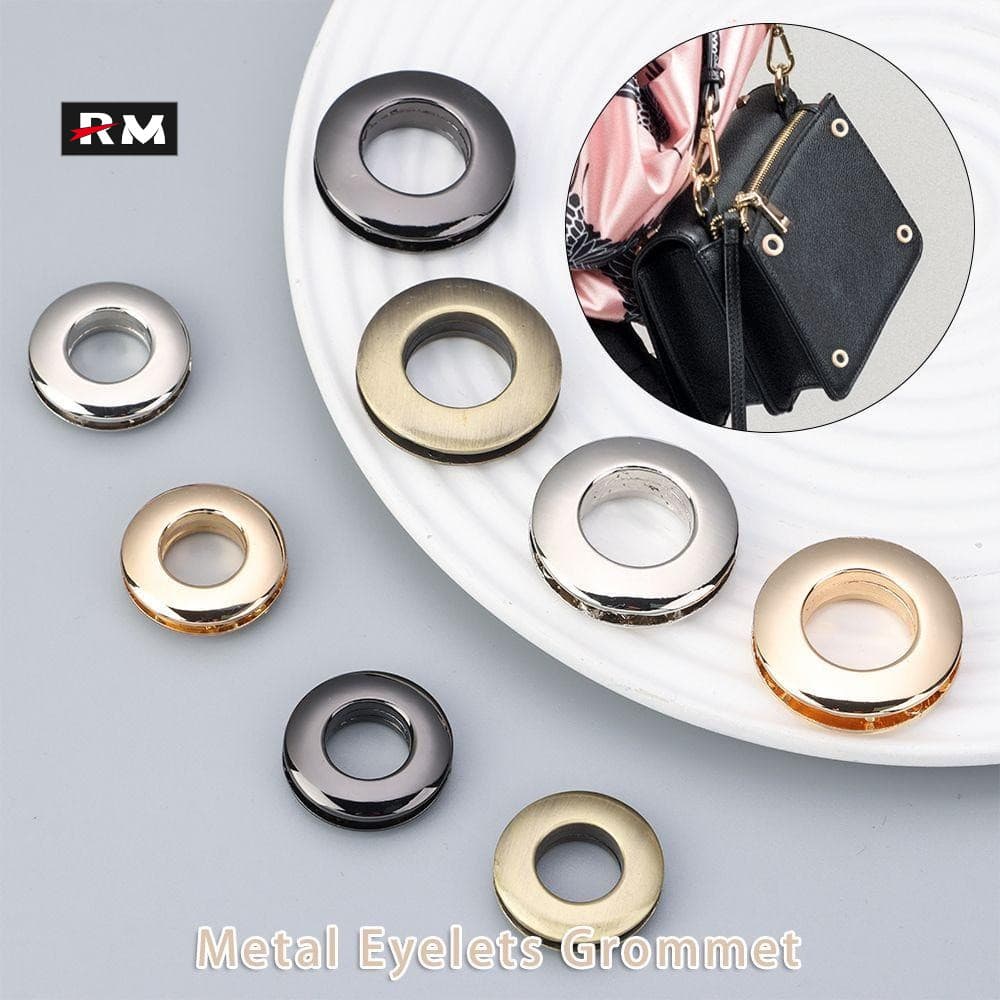 2 Unidades | Bolsa Ilhó Fivela Anel Com Parafuso Liga De Zinco Couro Artesanato Ilhós Botão Roupas Sapatos Chapéus Cinto