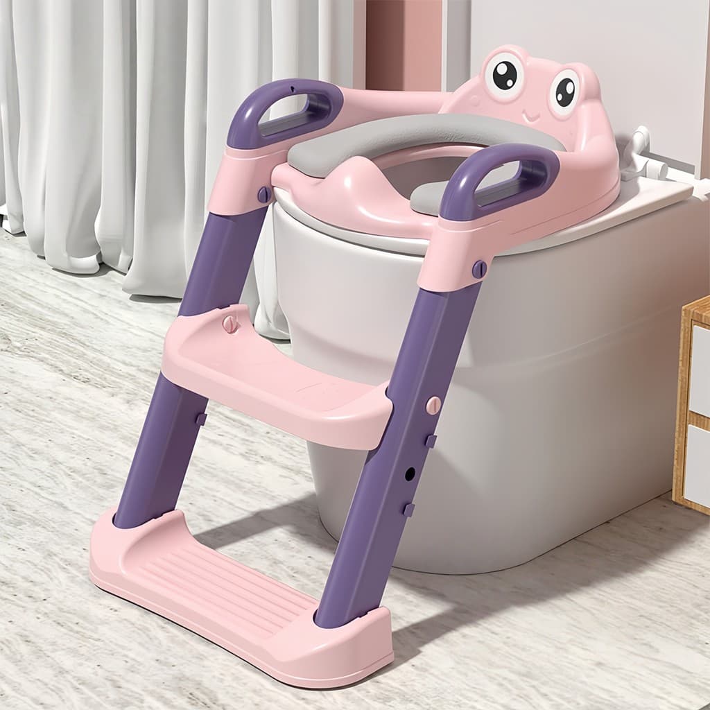 Assento Redutor Infantil com Escada para Vaso Sanitário