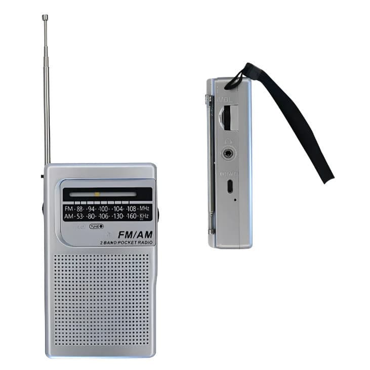 Rádio De Bolso Mini FM/AM/P2 de 2 Bandas Retrô Vertical Pocket Altomex Modelo AL-356 LION SHOP