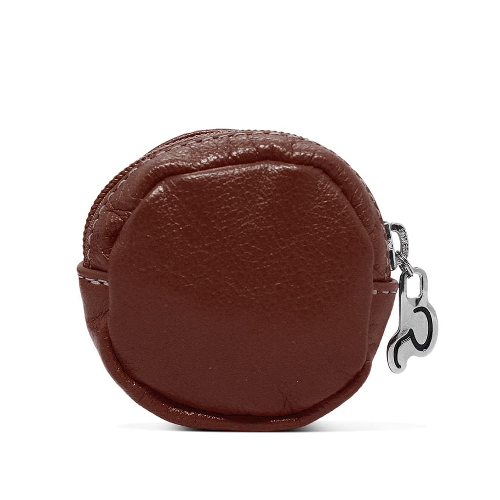 Porta Moedas de Couro Legítimo Relicário Modelo Dime - Marsala | Produto Nacional / 100% Couro