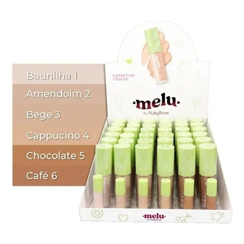 Corretivo Líquido Melu By Ruby Rose RR-8104 ( Atacado Box 36un)