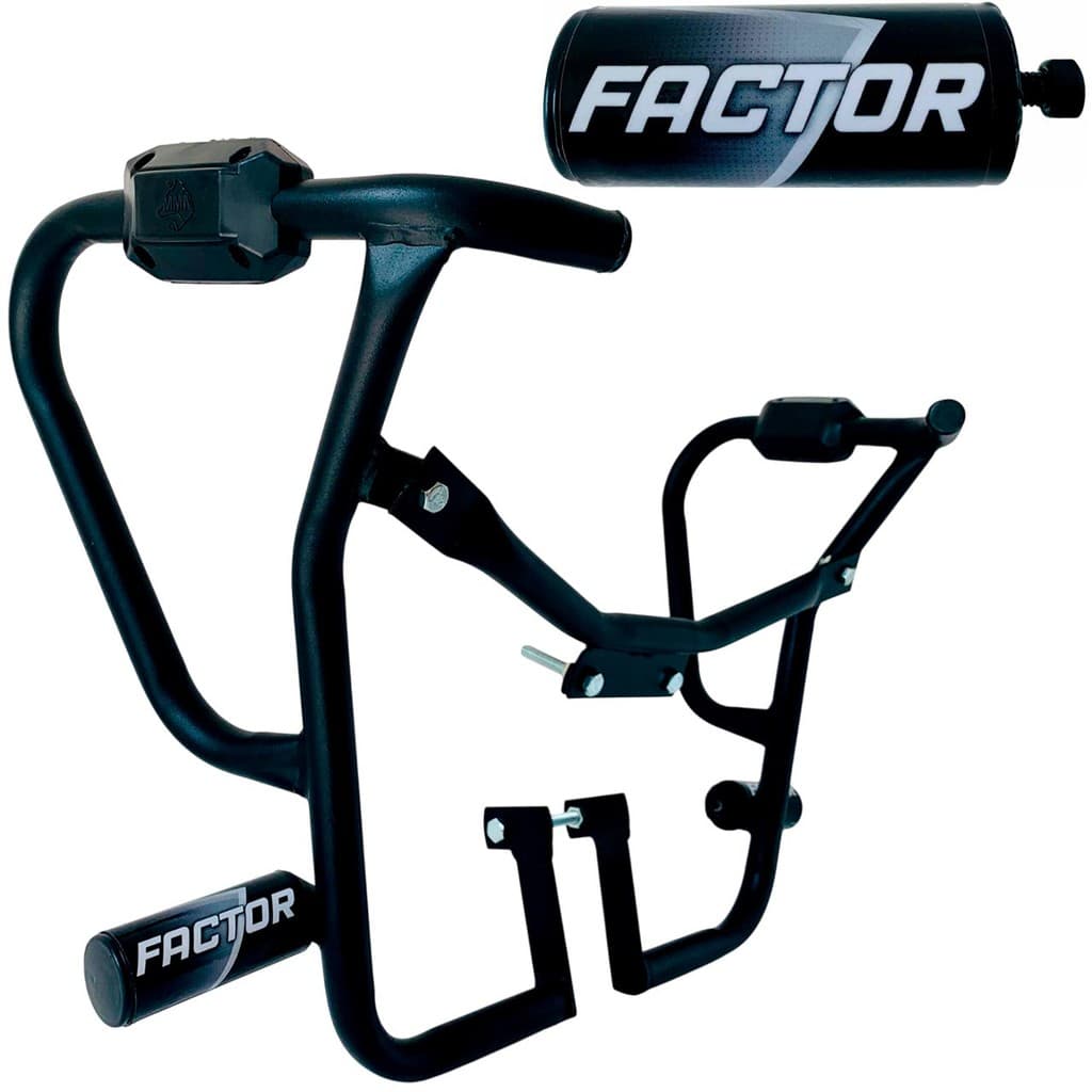 Factor 150 Modelo 2025 Protetor Carenagem Motor Tanque Preto Mata Cachorro com Pedal Slider Moto