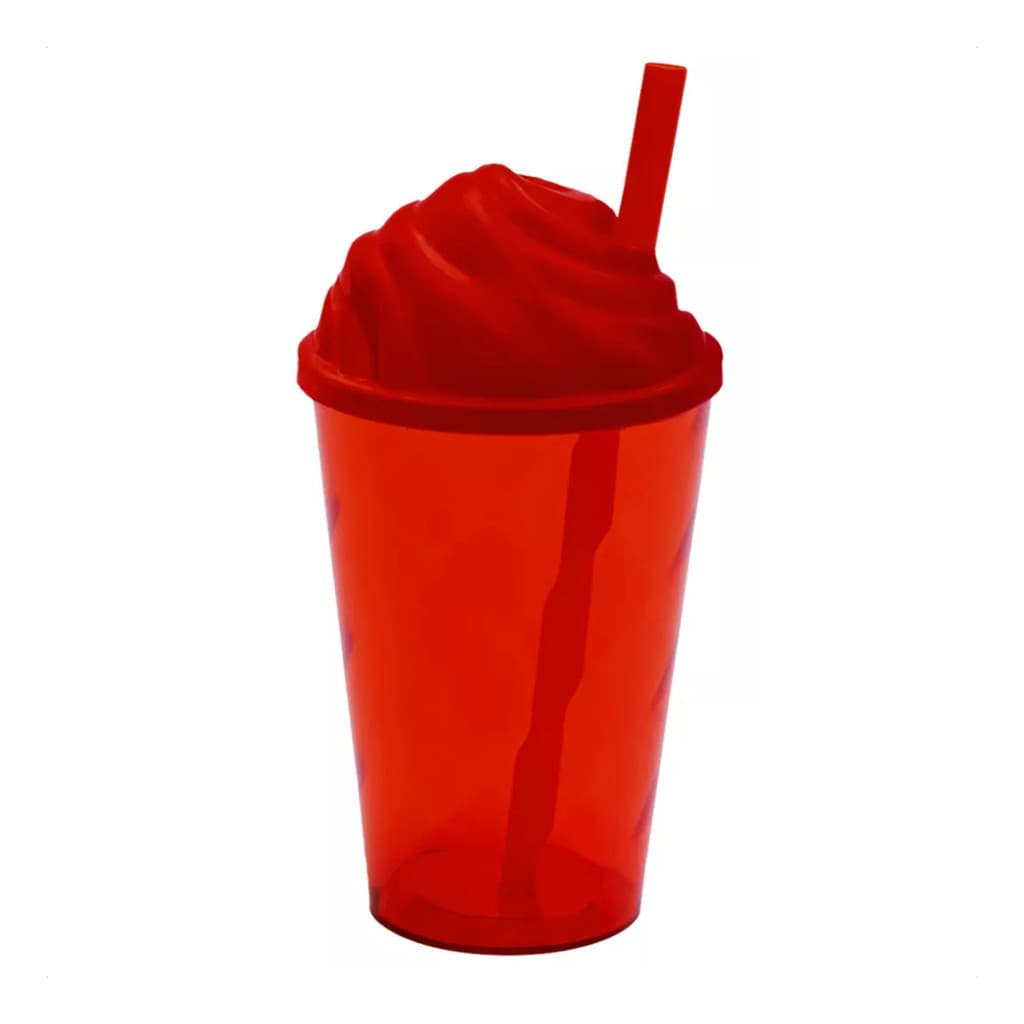 Kit 10 Copo Twister 300 Tampa Chantily Canudo Atacado Varejo Festa Infantil  Lavável Durável Show