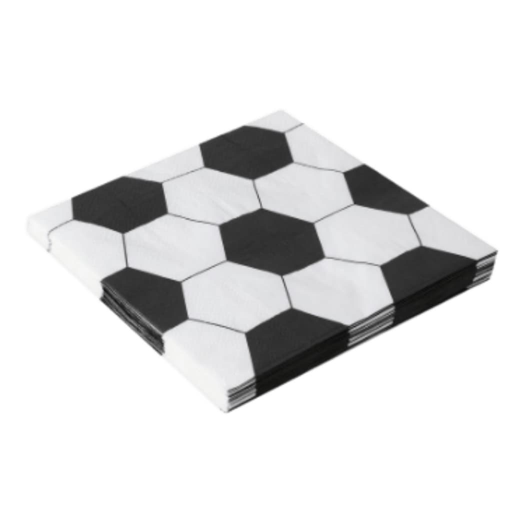 Guardanapo Decorado Bola de Futebol 25x25cm C/ 20 Unid.