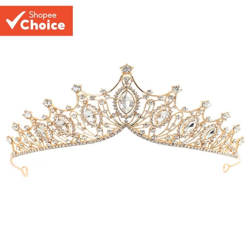 Tiaras De Casamento De Noiva E Toppers De Bolo De Cristal – Vestido De Cabeça Elegante Para Decorações De Festa De Anive