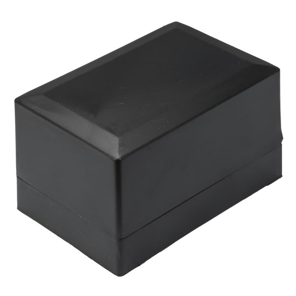 Caixinha para Relógios Preta Plástico com Tampa Abre e Fecha e Suporte