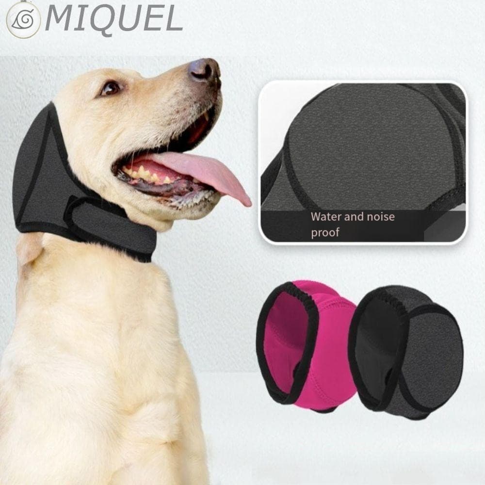 MIQUEL Capas Para Orelhas De Cachorro , Proteção Auditiva , Redução De Ruído , Protetor De Orelha Calmante Cães , Protet
