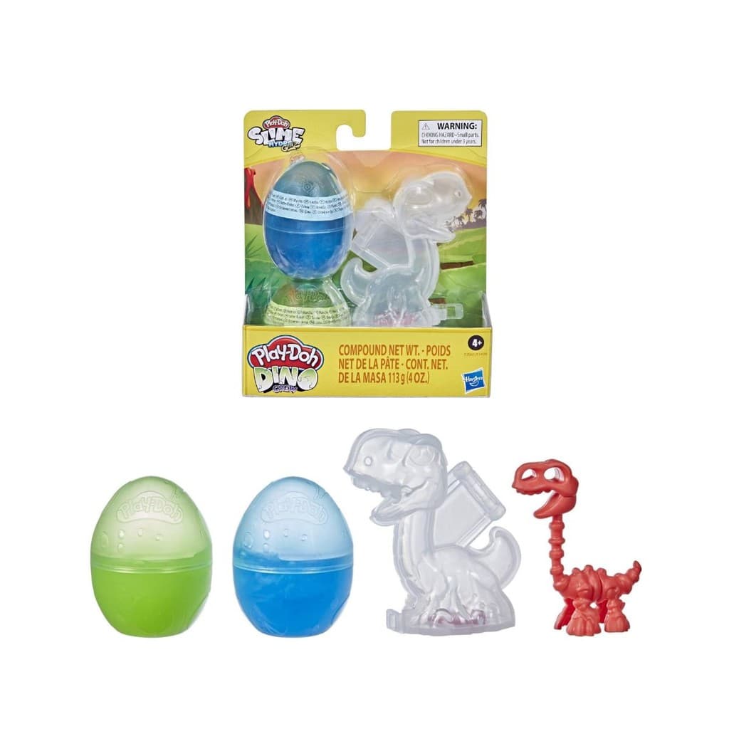 Play doh Slime Hydro Glitz Dino Bones Eggs Braquiossauro