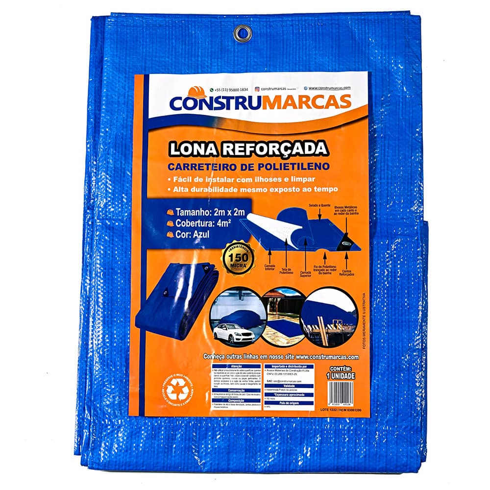 Lona Cobertura Caminhão Grossa Reforçada Camping Piscina 2x2