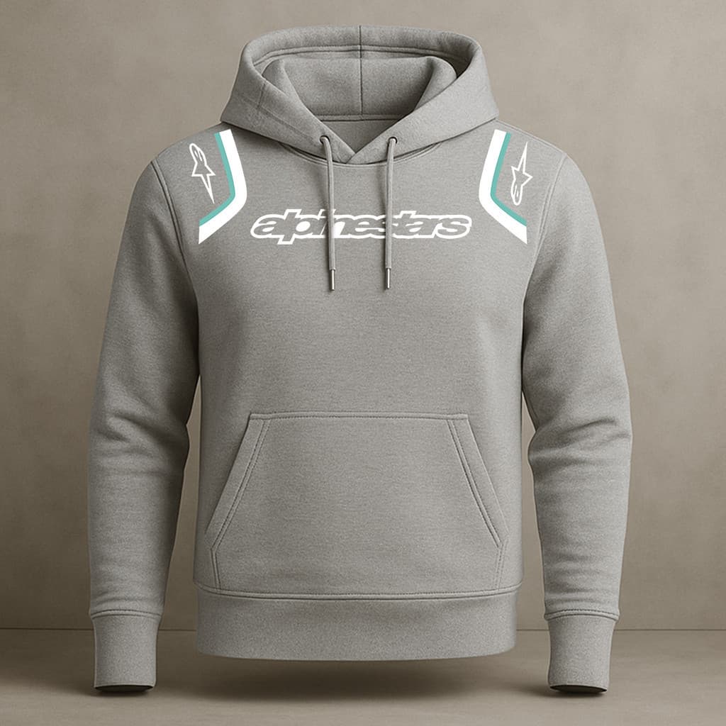 Moletom Alphinestar Motoqueiro Casaco Blusa de Frio Unissex Grosso Flanelado Quente 244 Moto Inverno