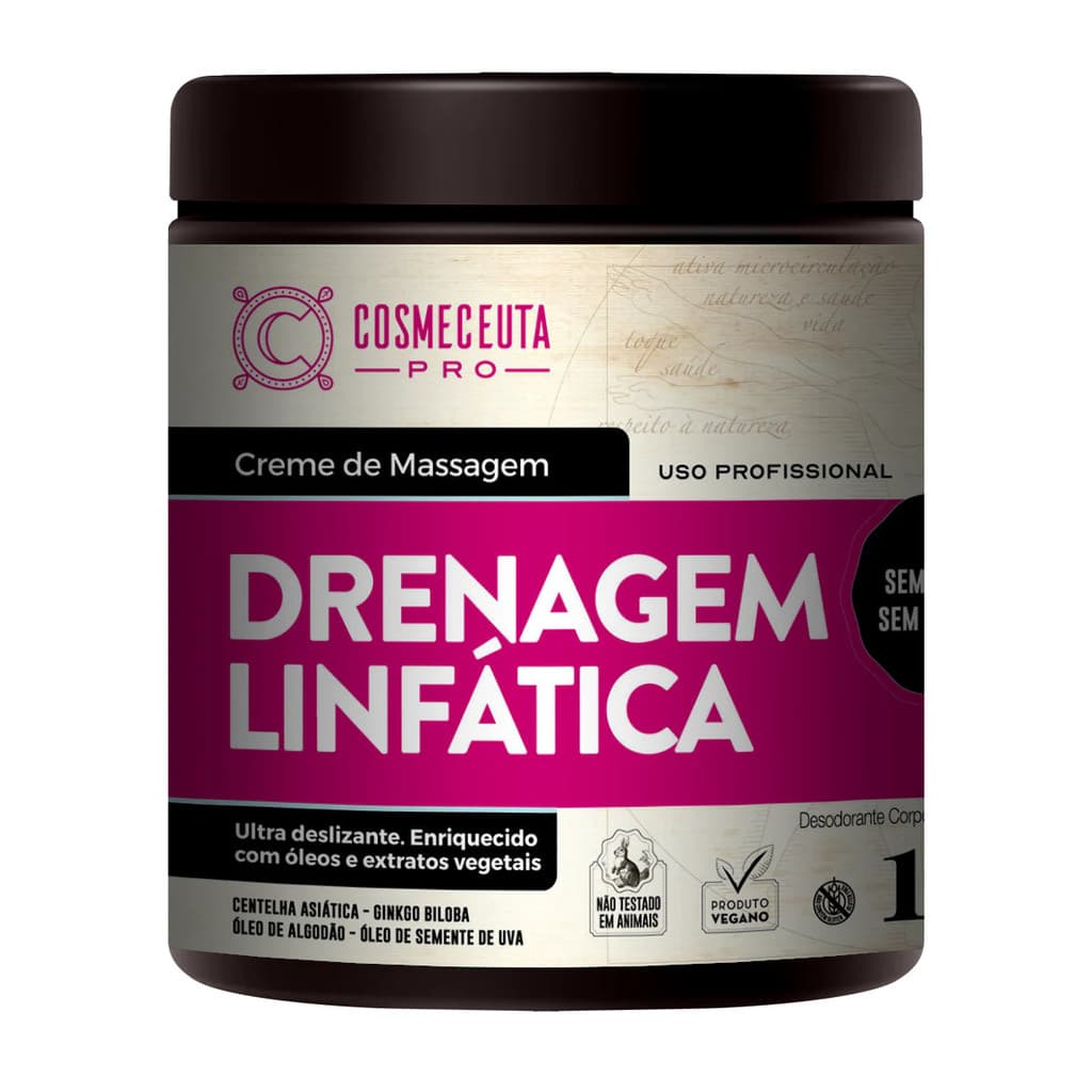 Creme de Massagem Drenagem Linfática Cosmeceuta Pro