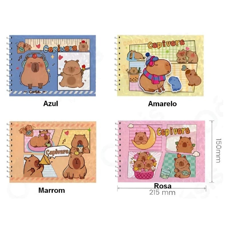 Promoção!Livro de Colorir Capivara  50 Folhas Caderno de Desenho Pintura Coloring Book infantil