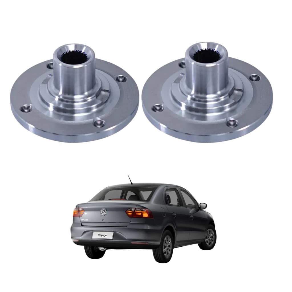 Par Cubo Roda 22 Dentes Sem Rolamento Dianteiro Esquerdo + Direito Nakata Voyage 1982 A 2017